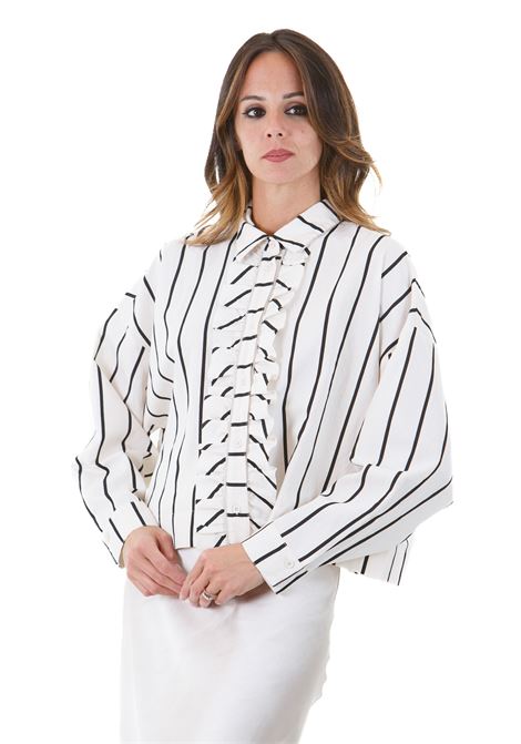 Camicia Bloomsburg ampio drappeggio e maniche a farfalla 8PM | Camicie | 42C79-BLOOMSBURG128