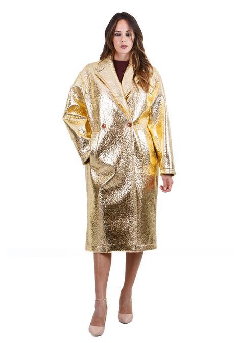 Cappotto doppiopetto shiny gold ALYSI | Cappotti | 154955-A4225GOLD