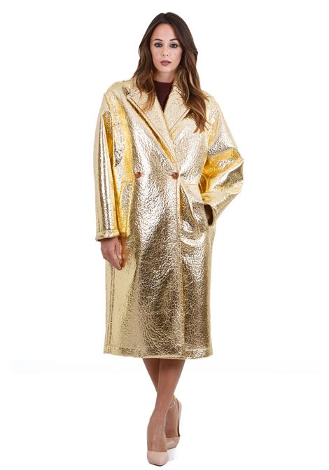 Cappotto doppiopetto shiny gold ALYSI | Cappotti | 154955-A4225GOLD