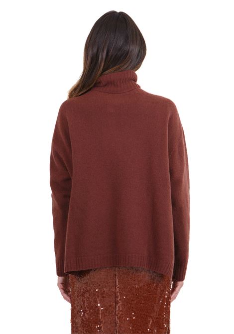 Maglia collo altro in cachemire ALYSI | Maglie | 254453-A4231CHOCO