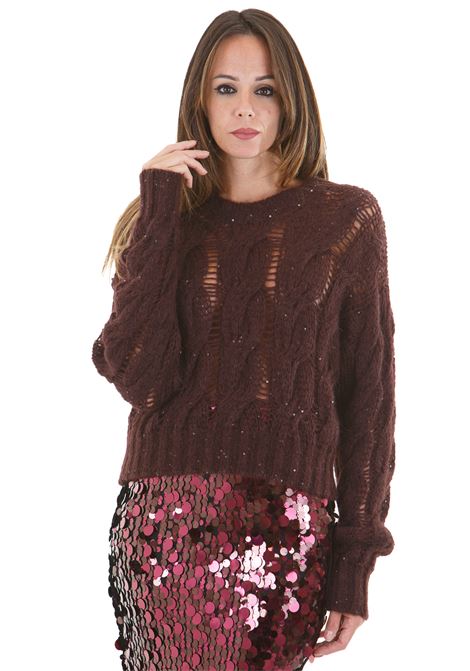 Maglia treccione con micro paillettes JUCCA | Maglie | J4011014/1581074