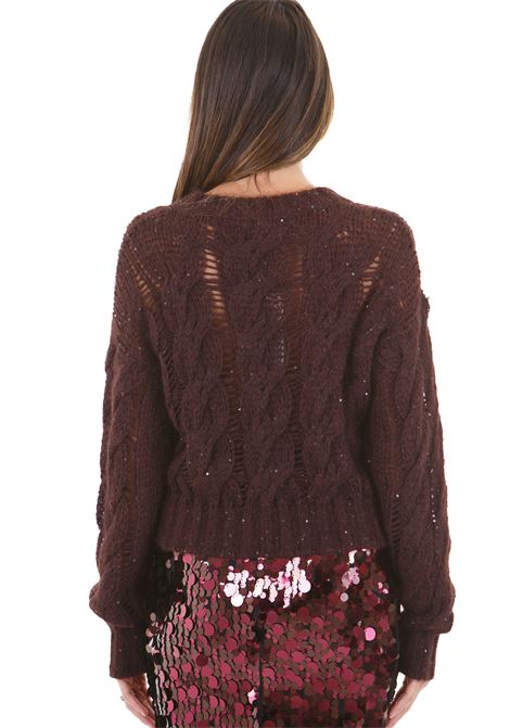 Maglia treccione con micro paillettes JUCCA | Maglie | J4011014/1581074