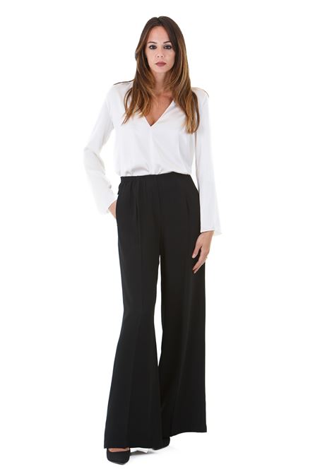 Pantalone palazzo con vita elastica JUCCA | Pantaloni | J4014008/35003