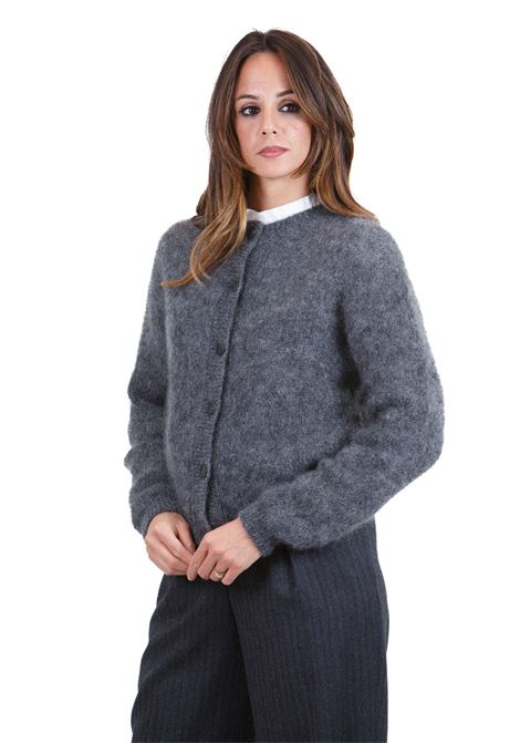 Cardigan a girocollo in mohair POMANDERE | Maglie | 242-8432-74333950