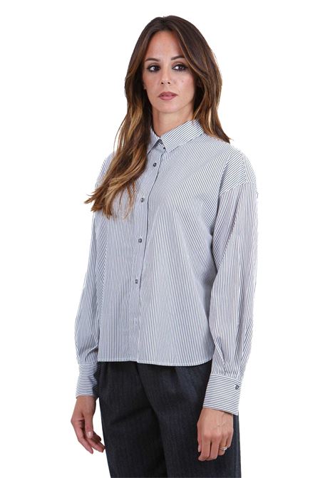 Camicia in popeline rigato POMANDERE | Camicie | 242-9451-11616100