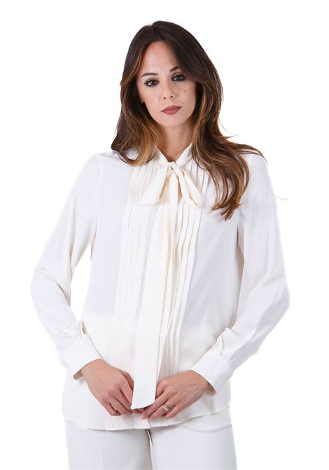 Doroty camicia con fiocco manica lunga con pieghe sul davanti SEMICOUTURE | Bluse | DOROTY-Y4WU20A05-1