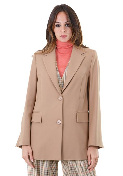 Galatea blazer  in fresco di lana con rever SEMICOUTURE | Blazer | GALATEA-Y4WI09U70-0