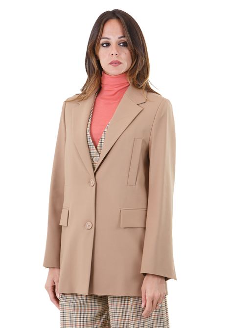 Galatea blazer  in fresco di lana con rever SEMICOUTURE | Blazer | GALATEA-Y4WI09U70-0