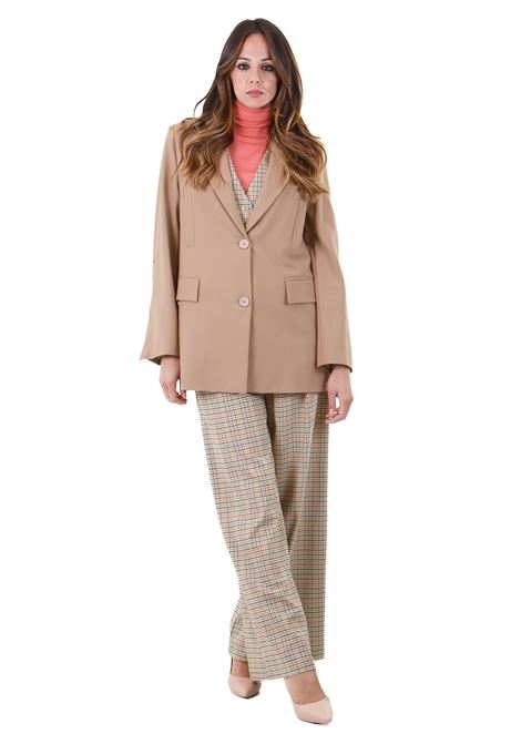 Galatea blazer  in fresco di lana con rever SEMICOUTURE | Blazer | GALATEA-Y4WI09U70-0