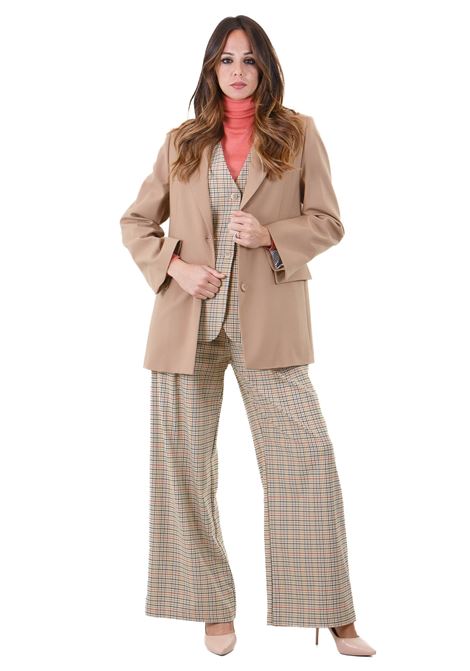 Galatea blazer  in fresco di lana con rever SEMICOUTURE | Blazer | GALATEA-Y4WI09U70-0