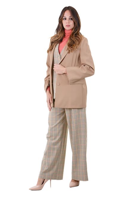 Galatea blazer  in fresco di lana con rever SEMICOUTURE | Blazer | GALATEA-Y4WI09U70-0