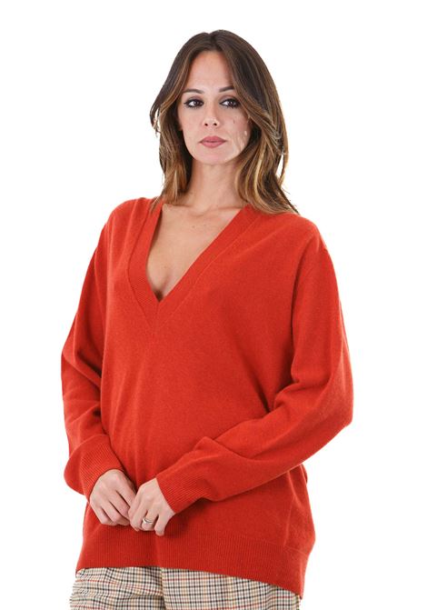 Gea maglia scollata a V in misto cashmere SEMICOUTURE | Maglie | GEA-Y4WD07C76-0