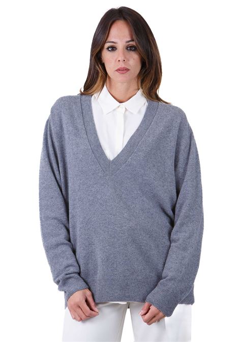 Gea maglia scollata a V in misto cashmere SEMICOUTURE | Maglie | GEA-Y4WD07X41-0