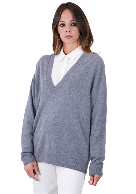 Gea maglia scollata a V in misto cashmere SEMICOUTURE | Maglie | GEA-Y4WD07X41-0